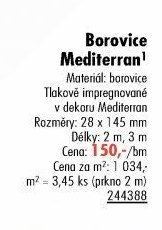 Terasová prkna Borovice Mediterran