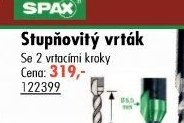 Stupňovitý vrták