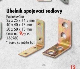 Úhelník spojovací sedlový