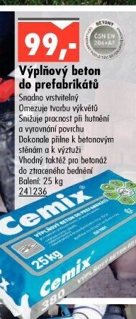 Výplňový beton do prefabrikátů 25 kg