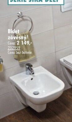Bidet závěsný