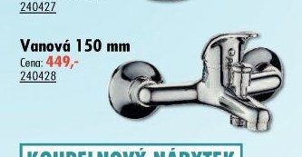 Vanová 150 mm