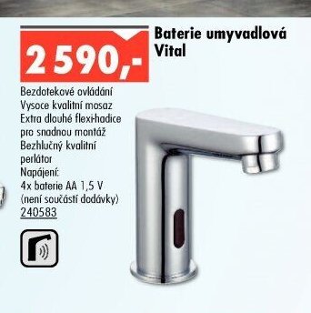 Baterie umyvadlová Vital