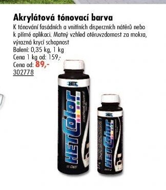 Akrylátová tónovací barva