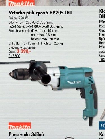 Vrtačka příklepová HP2051HJ
