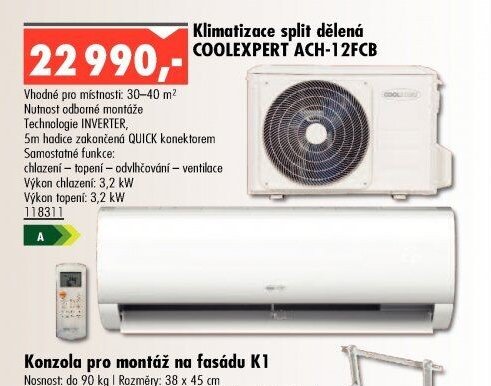 Klimatizace split dělená COOLEXPERT ACH-12FCB