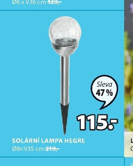 SOLÁRNÍ LAMPA HEGRE