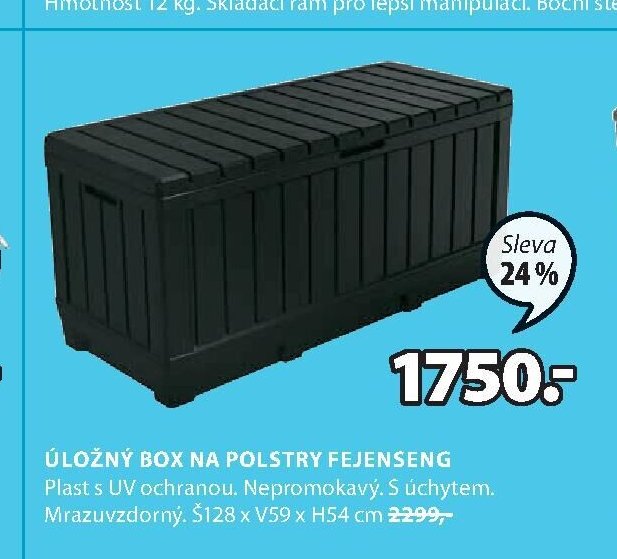 ÚLOŽNÝ BOX NA POLSTRY FEJENSENG