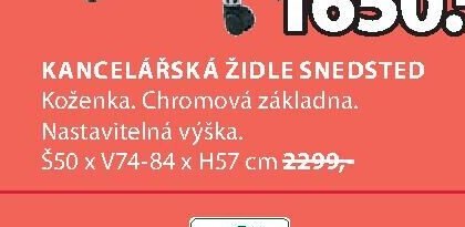 KANCELÁŘSKÁ ŽIDLE SNEDSTED