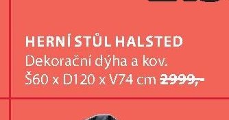 HERNÍ STŮL HALSTED