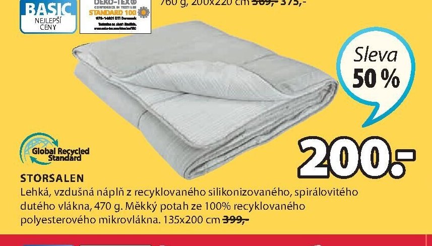 STORSALEN přikrývka
