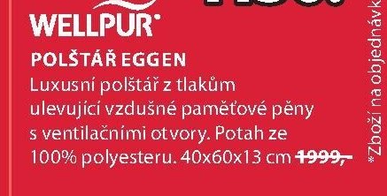 WELLPUR POLŠTÁŘ EGGEN