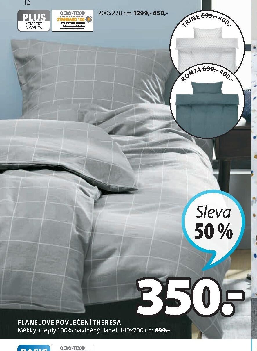 Flanelové povlečení THERESA
