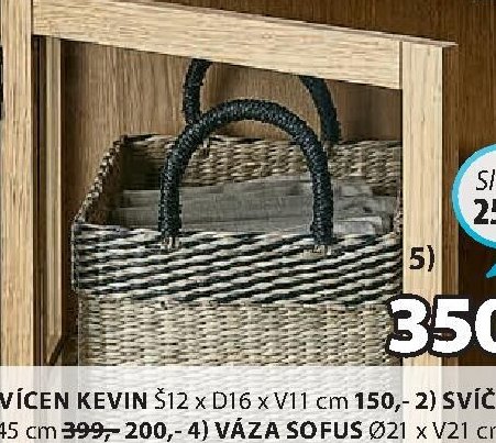 KOŠ AGNE Š23 x D32 x V16 cm