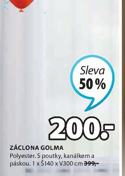 Záclona GOLMA