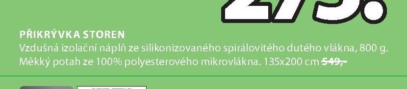 PŘÍKRÝVKA STOREN