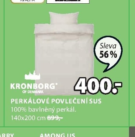 PERKÁLOVÉ POVLEČENÍ SUS