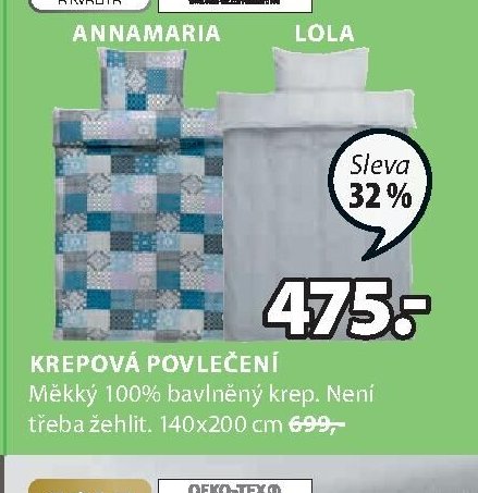 KREPOVÁ POVLEČENÍ
