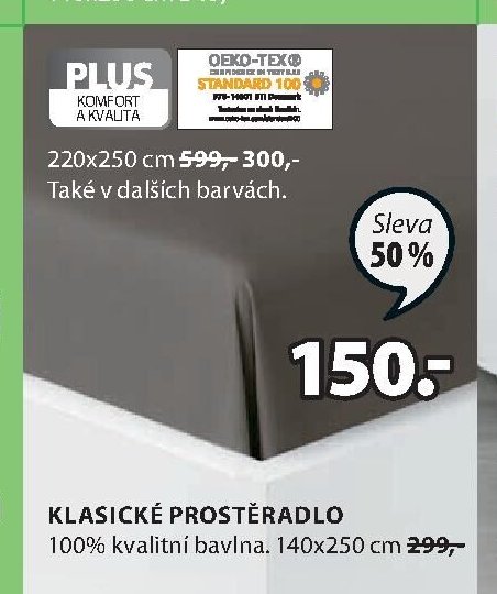 KLASICKÉ PROSTĚRADLO