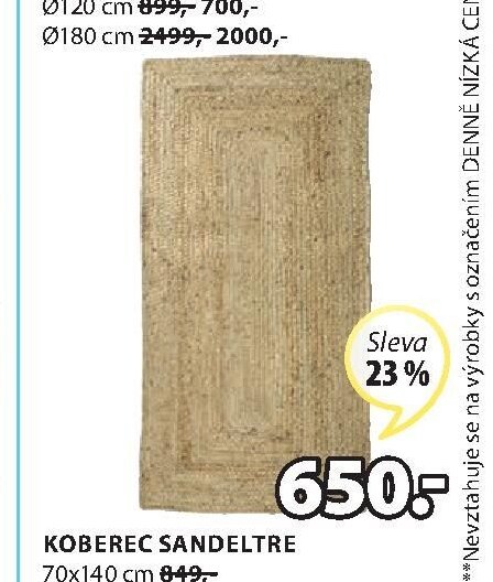 Koberec SANDELTRE 70x140 cm