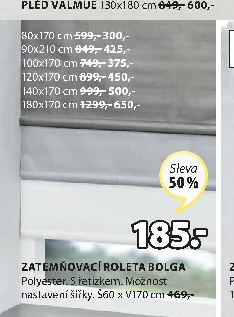 Zatemňovací roleta BOLGA