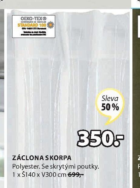 Záclona SKORPA