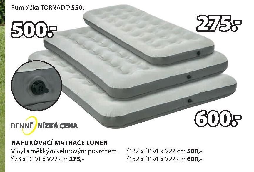Nafukovací matrace LUNEN