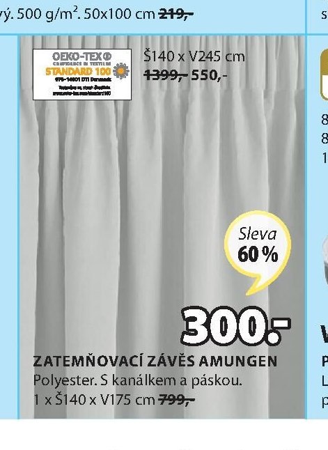 Zatemňovací závěs AMUNGEN