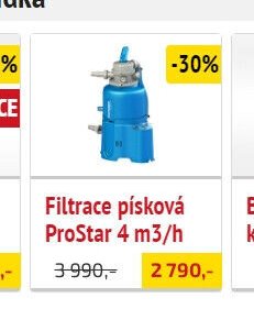 Filtrace písková ProStar 4 m3/h