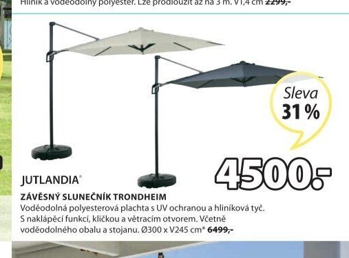 ZÁVĚSNÝ SLUNEČNÍK TRONDHEIM