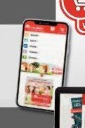 Smartphone se zobrazeným e-shopem