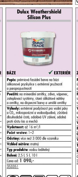 Dulux Weathershield Silicon Plus
