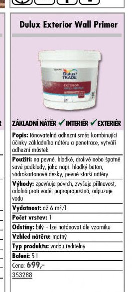 Dulux Exterior Wall Primer