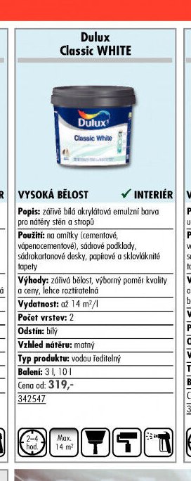 Dulux Classic WHITE