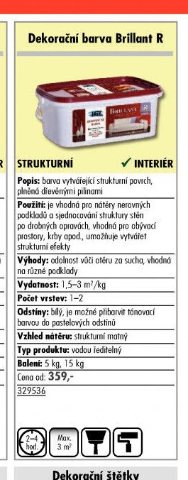 Dekorační barva Brillant R