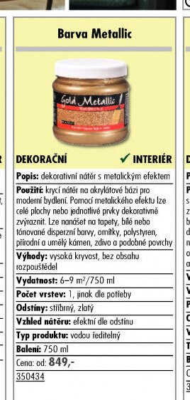 Barva Metallic
