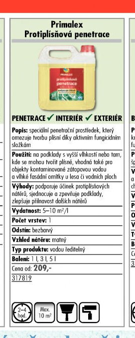 Primalex Protiplísňová penetrace