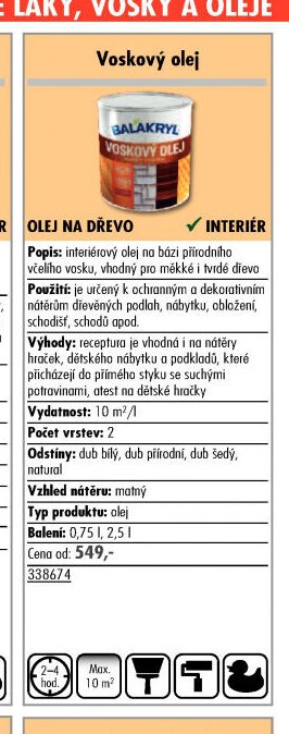 Balakryl voskový olej