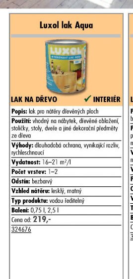 Luxol lak Aqua