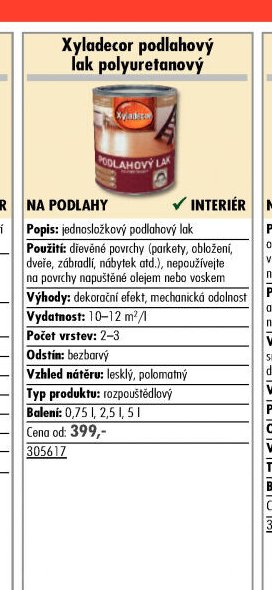 Xyladecor podlahový lak polyuretanový