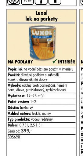 Luxol lak na parkety