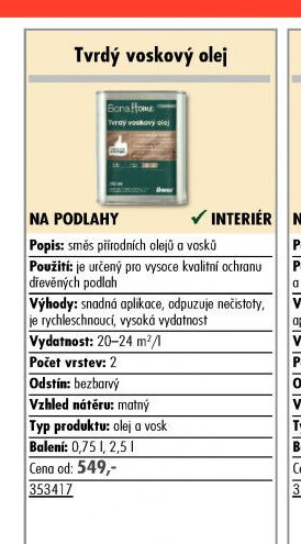 Tvrdý voskový olej