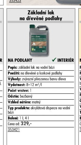 Základní lak na dřevěné podlahy