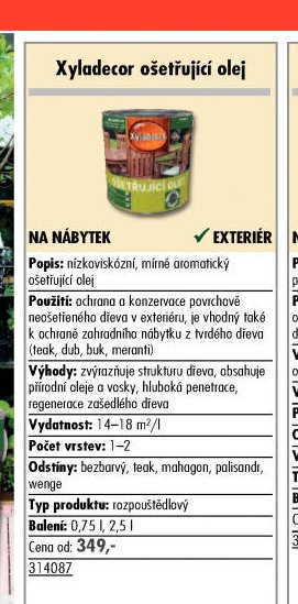 Xyladecor ošetřující olej