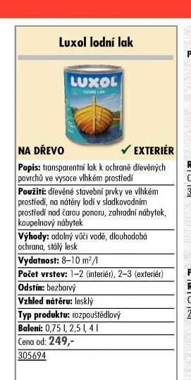 Luxol lodní lak