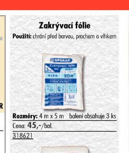 Zakrývací fólie