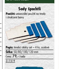 Sady špachtlí