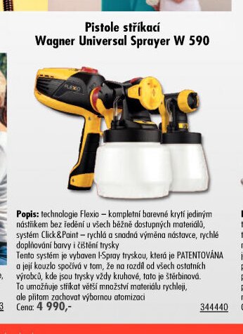 Pistole stříkací Wagner Universal Sprayer W 590