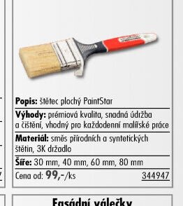 štětec plochý PaintStar