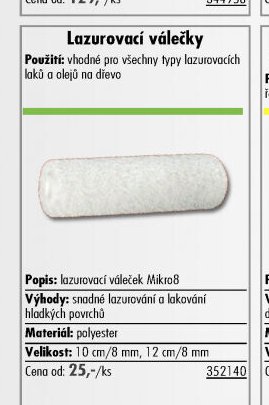 Lazurovací válečky